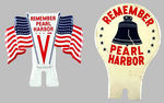 "REMEMBER PEARL HARBOR" METAL LICENSE ATTACHMENTS.