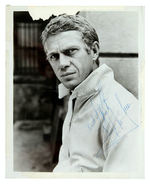 STEVE McQUEEN SIGNED PHOTO.