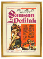“SAMSON AND DELILAH” FRAMED 1949 ONE SHEET MOVIE POSTER.