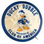 DONALD DUCK RARE PREMIUM CLUB BUTTON HAKE DISNEY GUIDE PHOTO EXAMPLE.