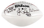 BALTIMORE COLTS “LENNY MOORE/JIM PARKER/GINO MARCHETTI” SIGNED WILSON NFL FOOTBALL.