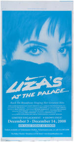 LIZA MINNELLI SIGNED CONCERT POSTER & NEWSPAPER PRINTING PLATE.