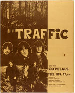 TRAFFIC & THE OXPETALS CONCERT POSTER.