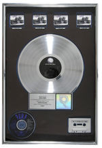 AEROSMITH "PUMP" ELABORATE RIAA HOLOGRAM SALES AWARD PRESENTATION PIECE.