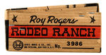 "COMPLETE ROY ROGERS RODEO RANCH" NO. 3986 BY MARX OLD STORE STOCK.