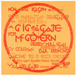 McGOVERN VILLAGE GATE CONCERT POSTER PLUS RALLY TO MEET GLORIA STEINEM.