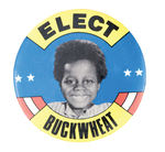"ELECT BUCKWHEAT" PSEUDO-CAMPAIGN BUTTON