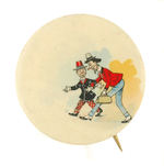 ALFONSE & GASTON RARE 1903 SAMPLE BUTTON WITHOUT IMPRINT.