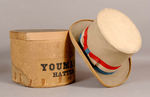 RARE BRYAN 1900 JUGATE CAMPAIGN HAT IN BOX.