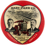 "HART-PARR" TRACTOR MAKER'S RARE BUTTON.