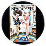 ANTI-OBAMA 2008 BUTTON REPRODUCING NEW YORKER MAGAZINE COVER.