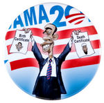 OBAMA 2011 DEATH OF OSAMA BIN LADEN LIMITED EDITION BUTTON.