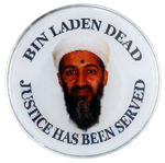 BIN LADEN ALIVE THAN DEAD PHOTOGRAPHIC IMAGE CHANGING FLASHER BUTTON.