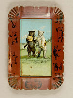 ROOSEVELT BEARS 1906 TIN TRAY.