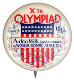 LA 1932 OLYMPICS MILK AD.