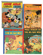 "MICKEY MOUSE LIBRARY" VERY RARE BOXED SET OF BOOKS.