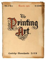 “THE PRINTING ART” FIRST ISSUE PUBLICATION.
