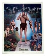 "TARZAN" JOHNNY WEISSMULLER AUTOGRAPHED POSTER.