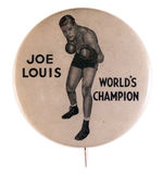 JOE LOUIS WORLD CHAMPION 1.75".