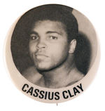 EARLY "CASSIUS CLAY" PORTRAIT BUTTON.