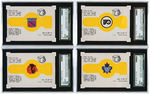 1973-74 O-PEE-CHEE HOCKEY RINGS SGC-GRADED COMPLETE CARD SET.