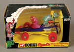 CORGI DICK DASTARDLY RACING CAR IN DISPLAY BOX.
