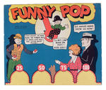 "FUNNY POP" MECHANICAL GAME WITH ORPHAN ANNIE/DICK TRACY/MOON MULLINS AND KAYO.