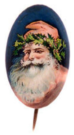 RARE OVAL SANTA C. 1920s.