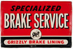 "GRIZZLY BRAKE LINING" SERVICE SIGN.