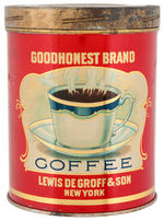 "GOODHONEST BRAND COFFEE" TIN.