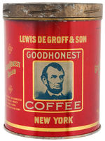 "GOODHONEST BRAND COFFEE" TIN.