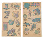 "BATMAN AND ROBIN" FULL COLOR TRANSFERS.