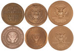 IKE (1)/NIXON (5) INAUGURAL MEDALS 1957-1973.