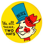 “BUICK/OPAL/WE ALL WEAR TWO HATS.”