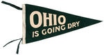 OHIO PROHIBITION FELT PENNANT PAIR.