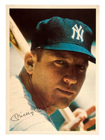 MICKEY MANTLE 1961 PHILLIES CIGAR PREMIUM PICTURE.