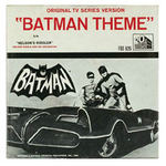 “BATMAN THEME” RECORD WITH RARE PHOTO SLEEVE.
