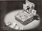 "TOPPS NOVEMBER 1948" RETAILER'S PRICE LIST FEATURING "HOCUS-FOCUS MAGIC PHOTO CARD" DISPLAY BOX.