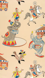 “HOWDY DOODY CIRCUS” FULL ROLL OF WALLPAPER.