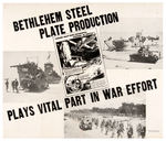 WWII "BETHLEHEM STEEL COMPANY" GROUP OF FOUR PATRIOTIC POSTERS.