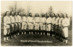 "HOUSE OF DAVID" BASEBALL PLAYERS 1920s REAL PHOTO POSTCARD PAIR.