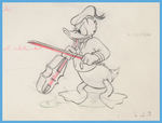 THE AUTOGRAPH HOUND PRODUCTION DRAWING FEATURING DONALD DUCK.