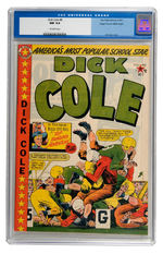 DICK COLE #8 1950 CGC 9.4 OFF-WHITE PAGES MILE HIGH PEDIGREE.