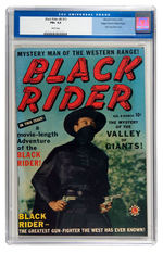 BLACK RIDER #8 (#1) 1950 CGC 6.5 WHITE PAGES MILE HIGH PEDIGREE.