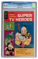 HANA-BARBERA SUPER TV HEROES #2 1968 CGC 9.4 OFF-WHITE TO WHITE PAGES FILE COPY.