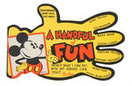 MICKEY MOUSE "A HANDFUL OF FUN" RARE PREMIUM BOOKLET.