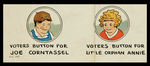 "LITTLE ORPHAN ANNIE/JOE CORNTASSEL VOTERS BUTTON" RARE POSTER ORDER FORM.