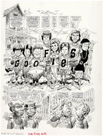 JACK DAVIS "MAD - THE GOOFIES" COMPLETE & ORIGINAL GOONIES SPOOF STORY ART.