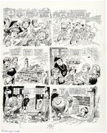 JACK DAVIS "MAD - THE GOOFIES" COMPLETE & ORIGINAL GOONIES SPOOF STORY ART.