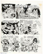 JACK DAVIS "MAD - THE GOOFIES" COMPLETE & ORIGINAL GOONIES SPOOF STORY ART.